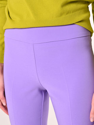 Lilac Trousers in Technical Fabric with Waistband