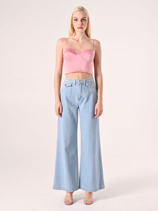 Pink Bustier Top