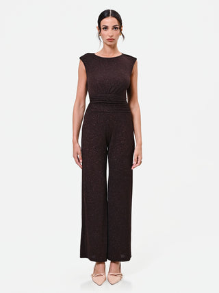 Dark Brown Palazzo Jumpsuit