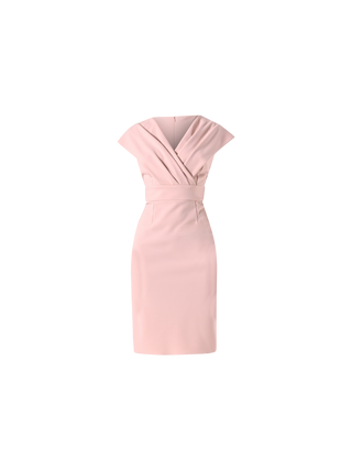 Tubino Rosa Chiaro in Scuba mano Crepe