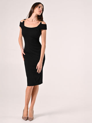 Gold Monogram Sheath Dress