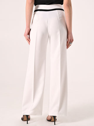Black & White Two-toned Palazzo Trousers