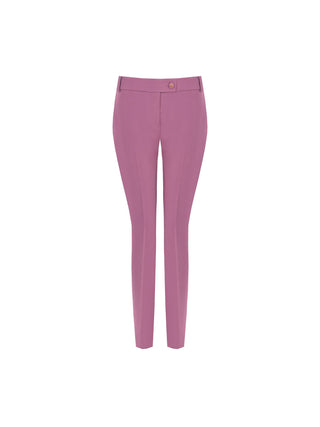 Pantalone rosa antico a sigaretta