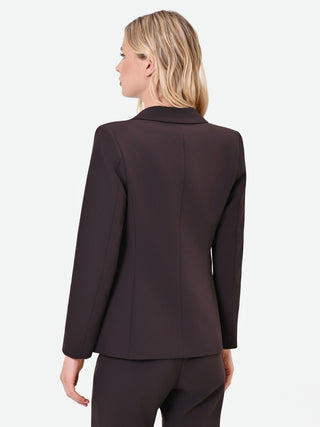 Blazer cintré brun foncé