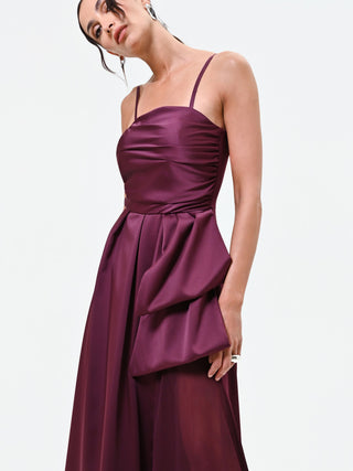 Burgundy Gown with Maxi Bow
