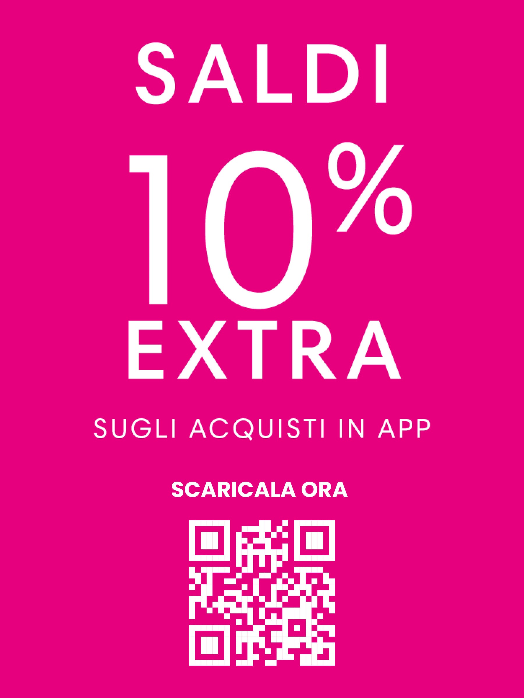 Saldi: sconto 10% extra sugli acquisti in app, scaricala ora