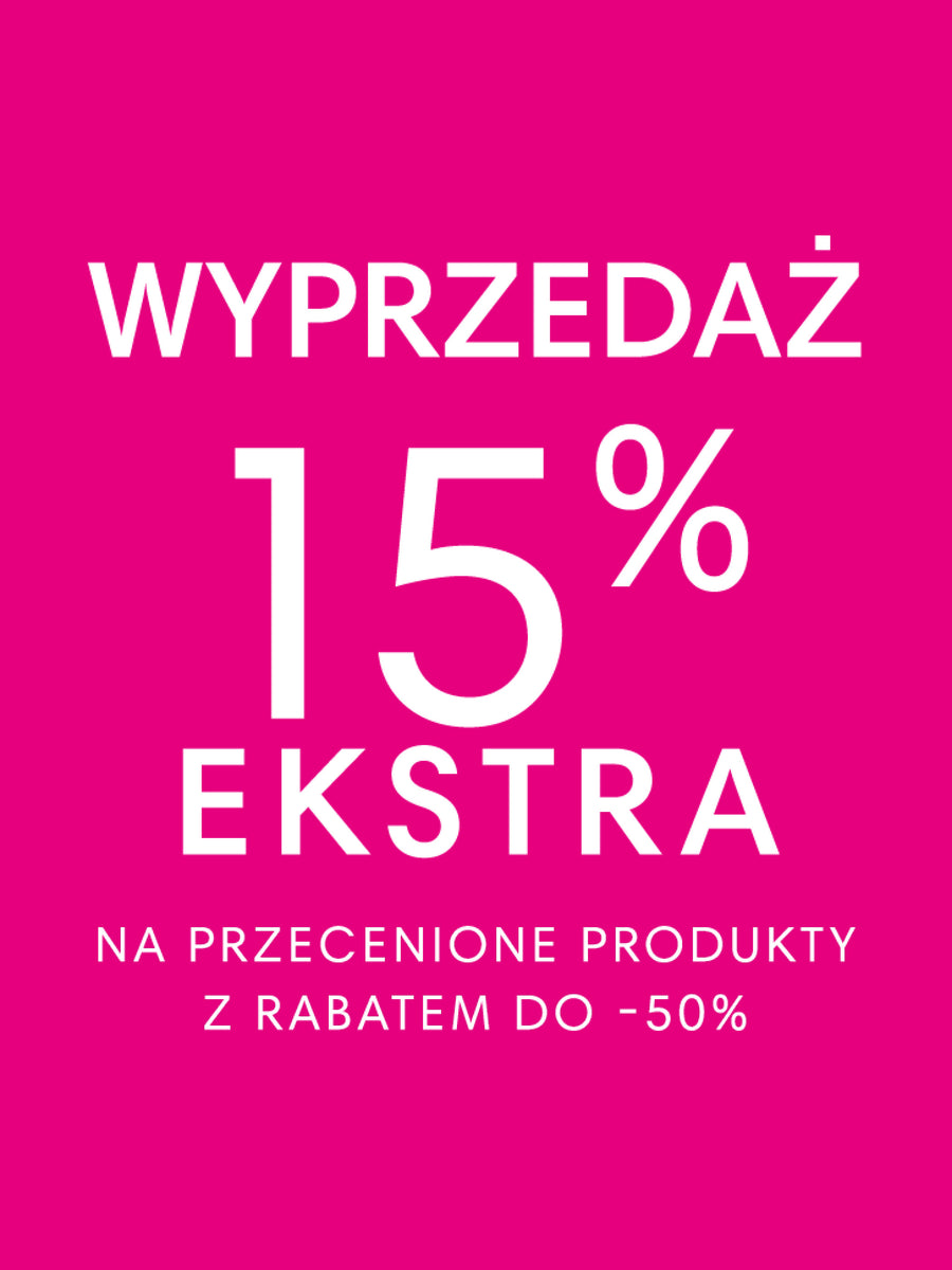 Dodatkowe 15% zniżki przy sprzedaży do -50%