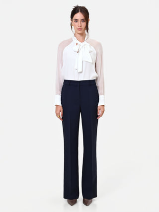 Gerade Studio-Hose in Marineblau