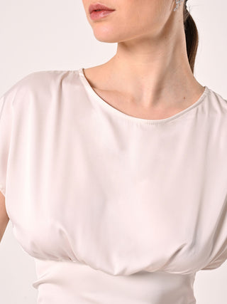 White Blouse with Bow