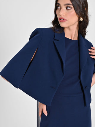 Cape with Covered Button