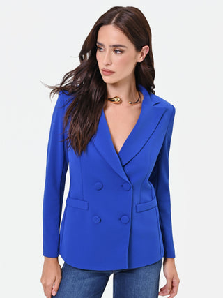 Royal Blue Double-Breasted Blazer