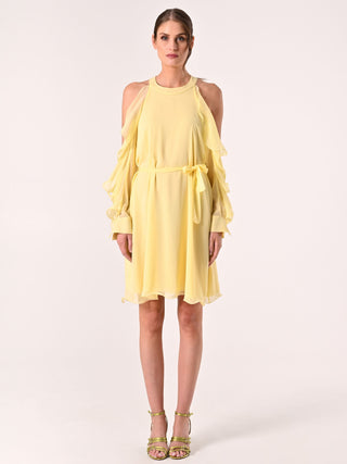 Abito Giallo con Rouches
