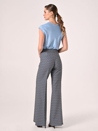 Geometric-print Trousers