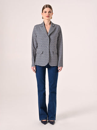 Geometric-print Jacket