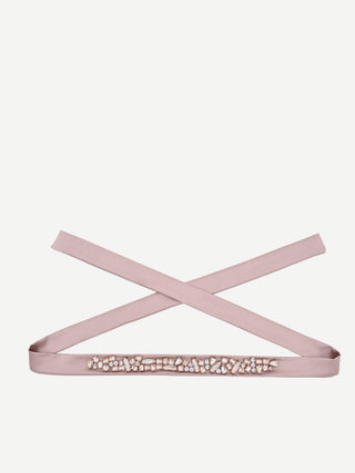 Cintura atelier rosa blush con pietre