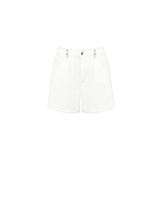 White Denim Shorts