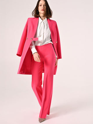 Palazzo Trousers in Fuchsia Technical Fabric