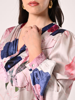 Curvy Floral-print Blouse