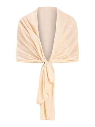 Beige Georgette Stole