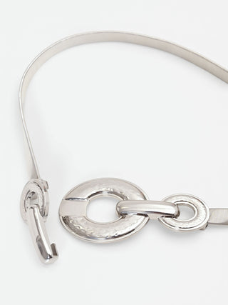 Sculptural Silver Spring Belt
