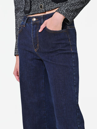 Navy Palazzo Jeans