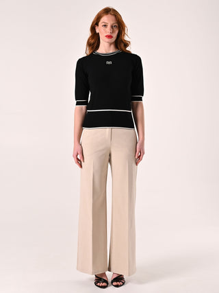 Short Sleeve Shirt with Contrast Edging