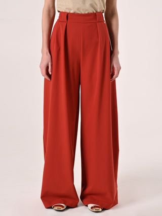 Terracotta Trousers with Darts