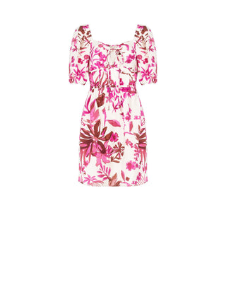 Robe imprimé fleuri violet iris