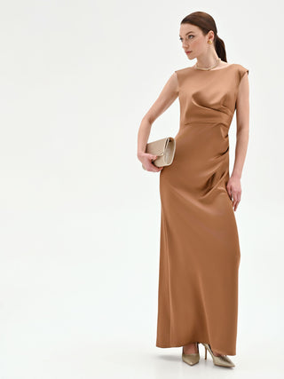 Bronze-brown long dress Rinascimento Bronze-brown long dress Rinascimento
