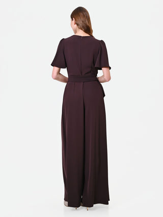Dark Brown Palazzo Jumpsuit