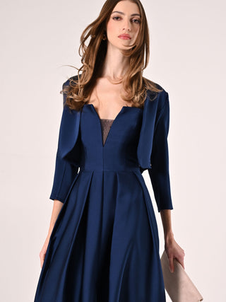 Blue Satin Shrug