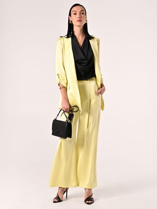 Yellow Satin Trousers
