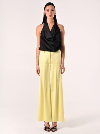 Yellow Satin Trousers