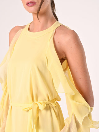 Abito Giallo con Rouches