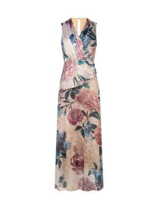 Robe longue à imprimé floral