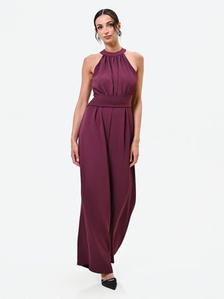 Burgundy Palazzo Jumpsuit