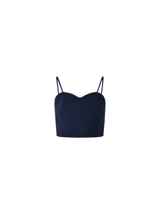 Top in Tessuto Tecnico Blu