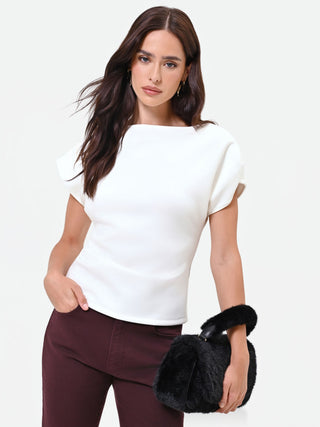 Soft Structured Fabric T-shirt