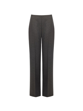 Dark Grey Straight-Leg Trousers Giorgia Palmas x Rinascimento