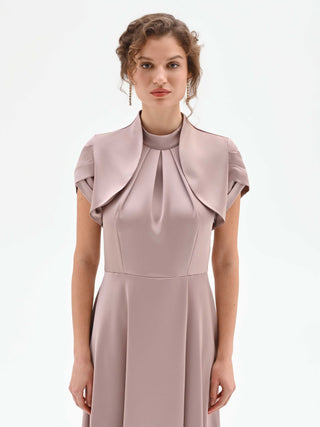 Coprispalla atelier rosa blush in raso