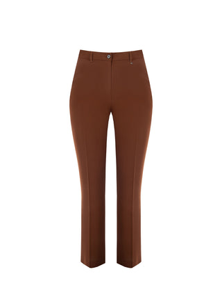 Curvy Chocolate Loose Trousers