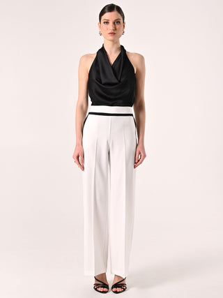 Black & White Two-toned Palazzo Trousers