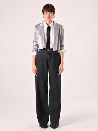 Grey Glitter Jeans