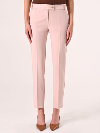Pale Pink Trousers in Technical Fabric