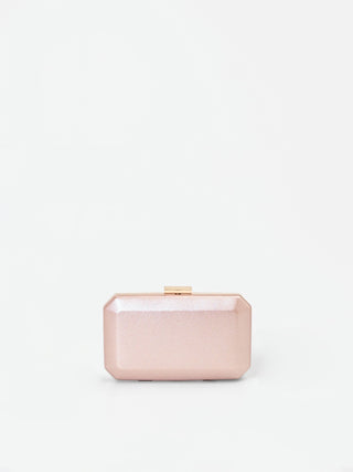 Pink Glitter Boxy Clutch