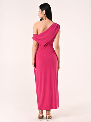 Long Dress in Iris Purple