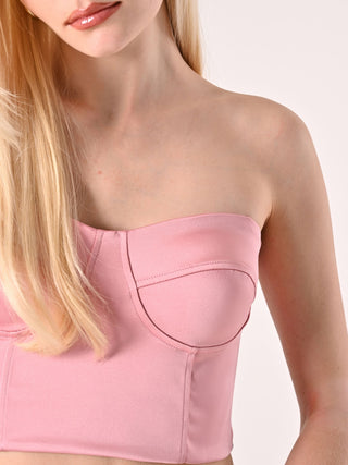 Pink Bustier Top