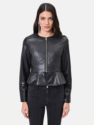 Fitted Black Peplum Jacket
