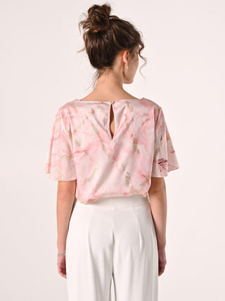 Blusa Marmorizzata Rosa