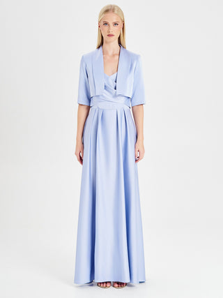 Rinascimento atelier Light Blue Satin Shrug